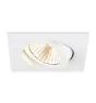 SLV New Tria 68 Spot Aluminium Weiß Quadrat 8.3W 705lm 38D - 927 Extra Warmweiß | Ausschnitt 68mm - Höchste Farbwiedergabe - Dimmbar 